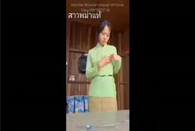 คลิปหลุด-วัยรุ่นสาวพม่าน่ารัก-ถ่ายคลิปโชว์นมโชว์หี-ของดีน่าเย็ดสุดๆ
